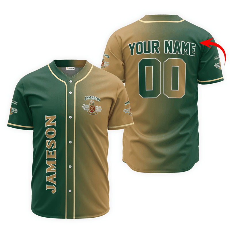 Buildercar - Personalized Gradient Jameson Baseball Jersey