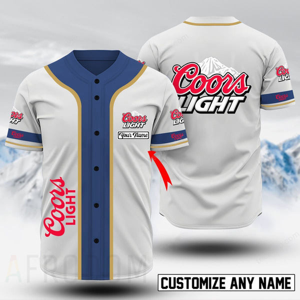 Buildercar - Personalized Multicolor Coors Light Baseball Jersey