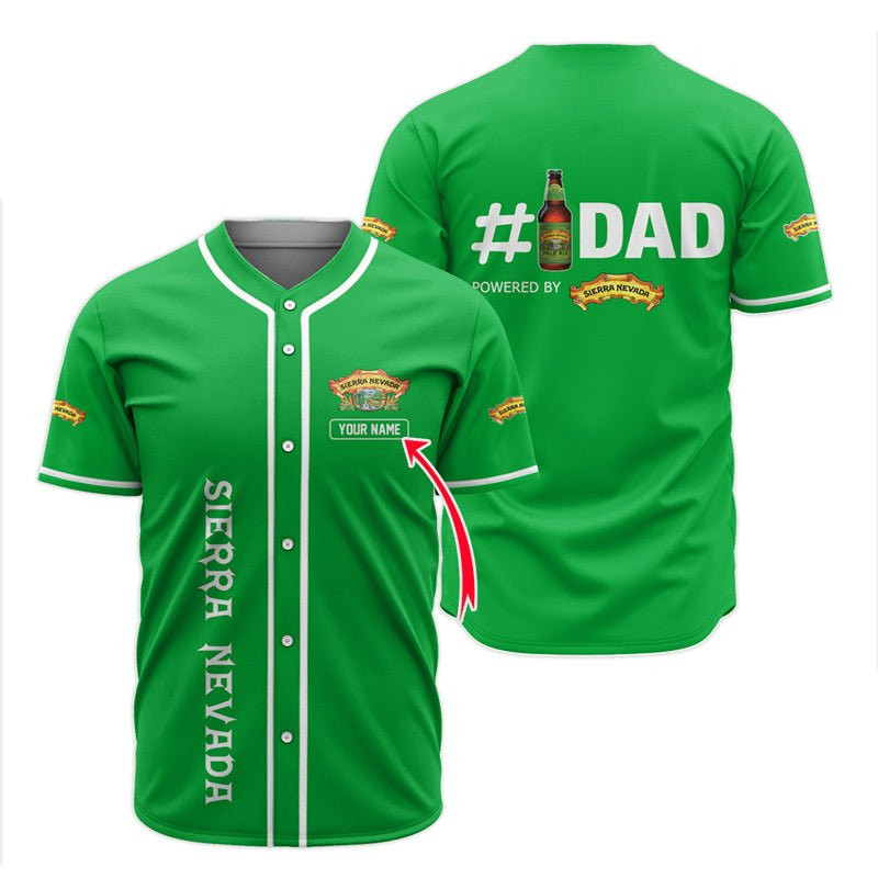 Buildercar - Personalized Sierra Nevada Happy Father's Day Baseball Jersey