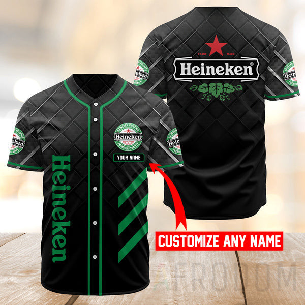 Buildercar - Personalized Vintage Heineken Baseball Jersey