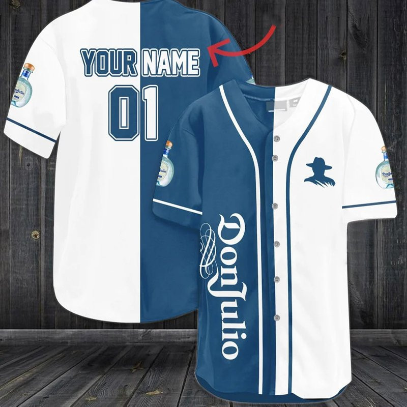 Buildercar - Personalized White Don Julio Baseball Jersey