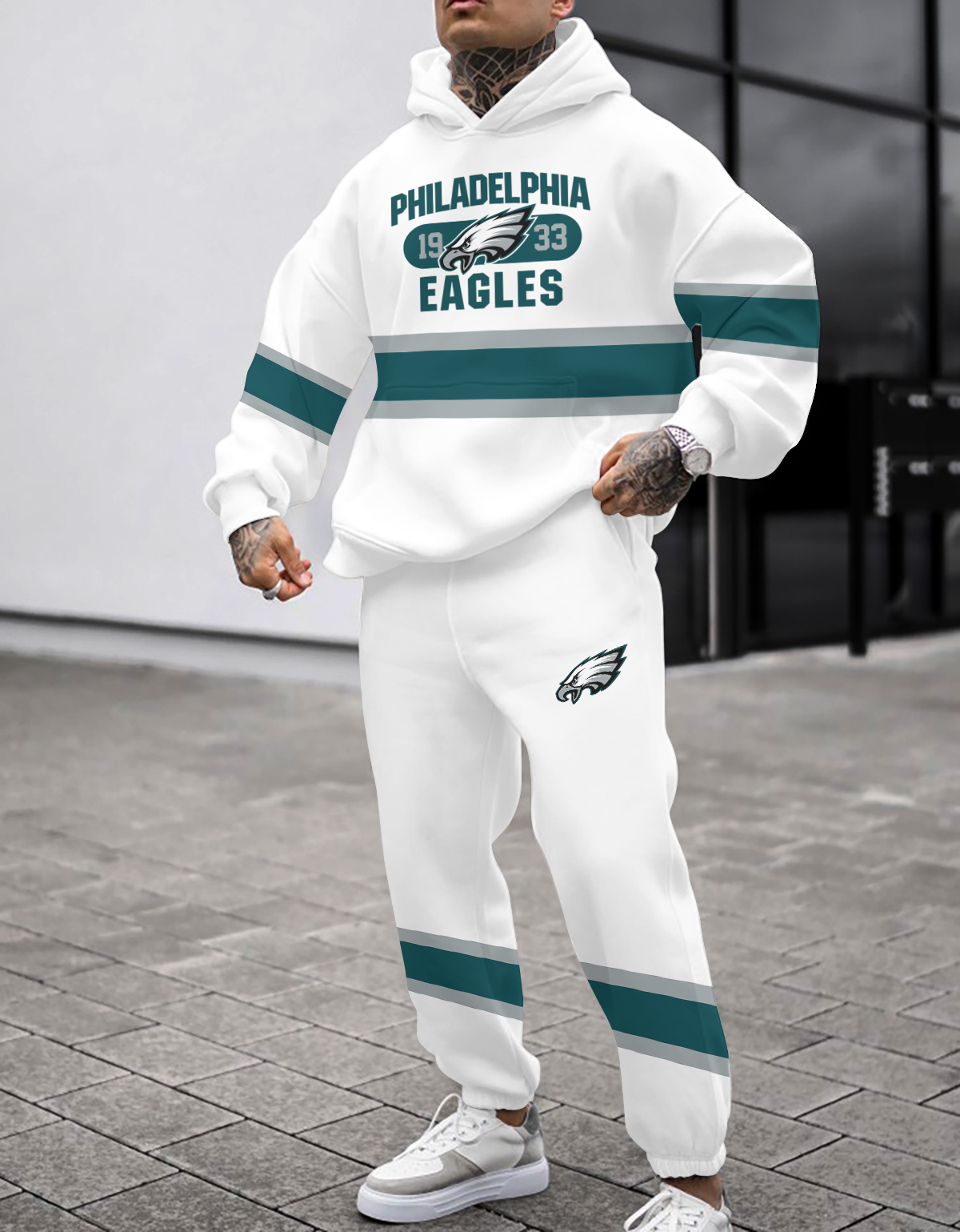 Buildercar - Philadelphia Eagles NFL Sport Hoodie Tracksuit Style 108