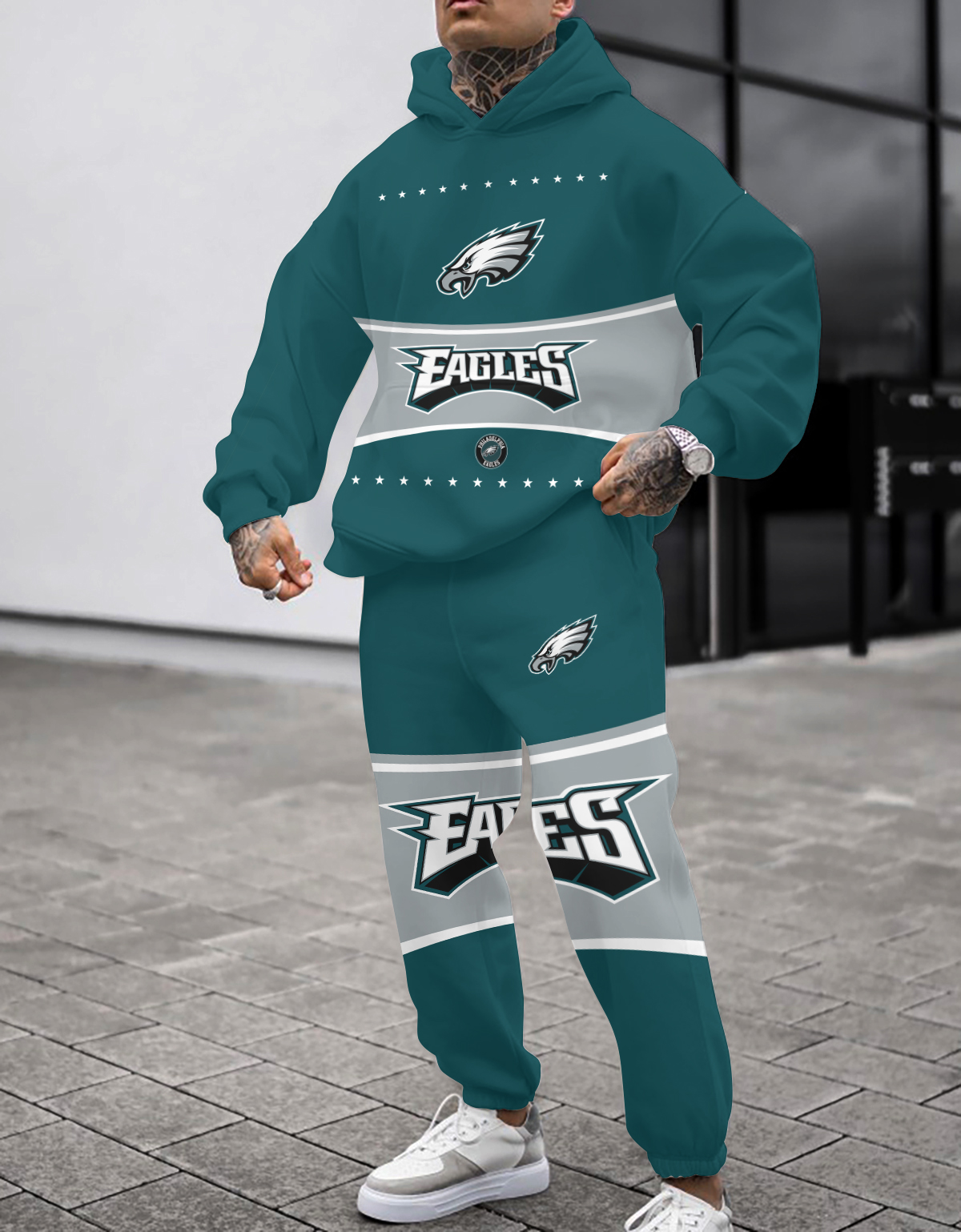 Buildercar - Philadelphia Eagles NFL Sport Hoodie Tracksuit Style 147