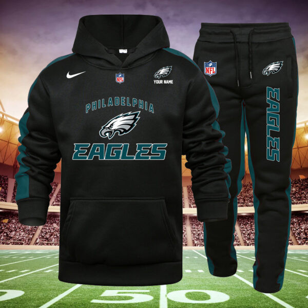 Buildercar - Philadelphia Eagles NFL Team Sport Hoodie Sweatpant Tracksuit