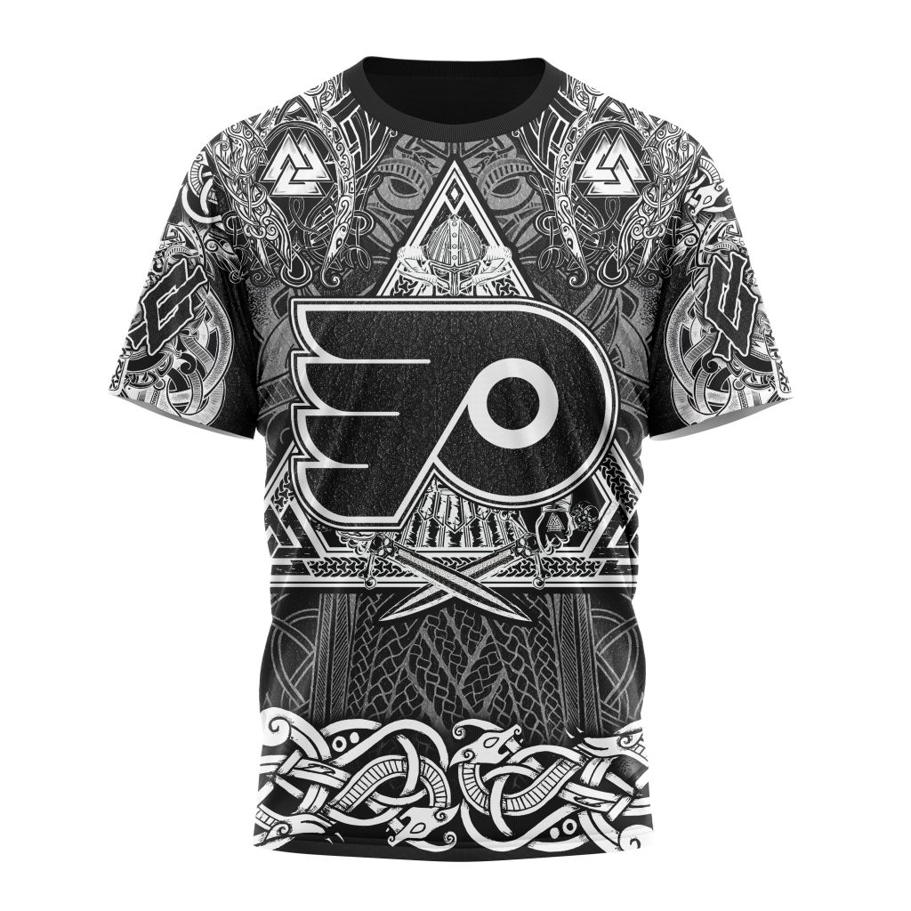 Buildercar - Philadelphia Flyers Special Viking Design 01 Personalized Name And Number T-Shirt