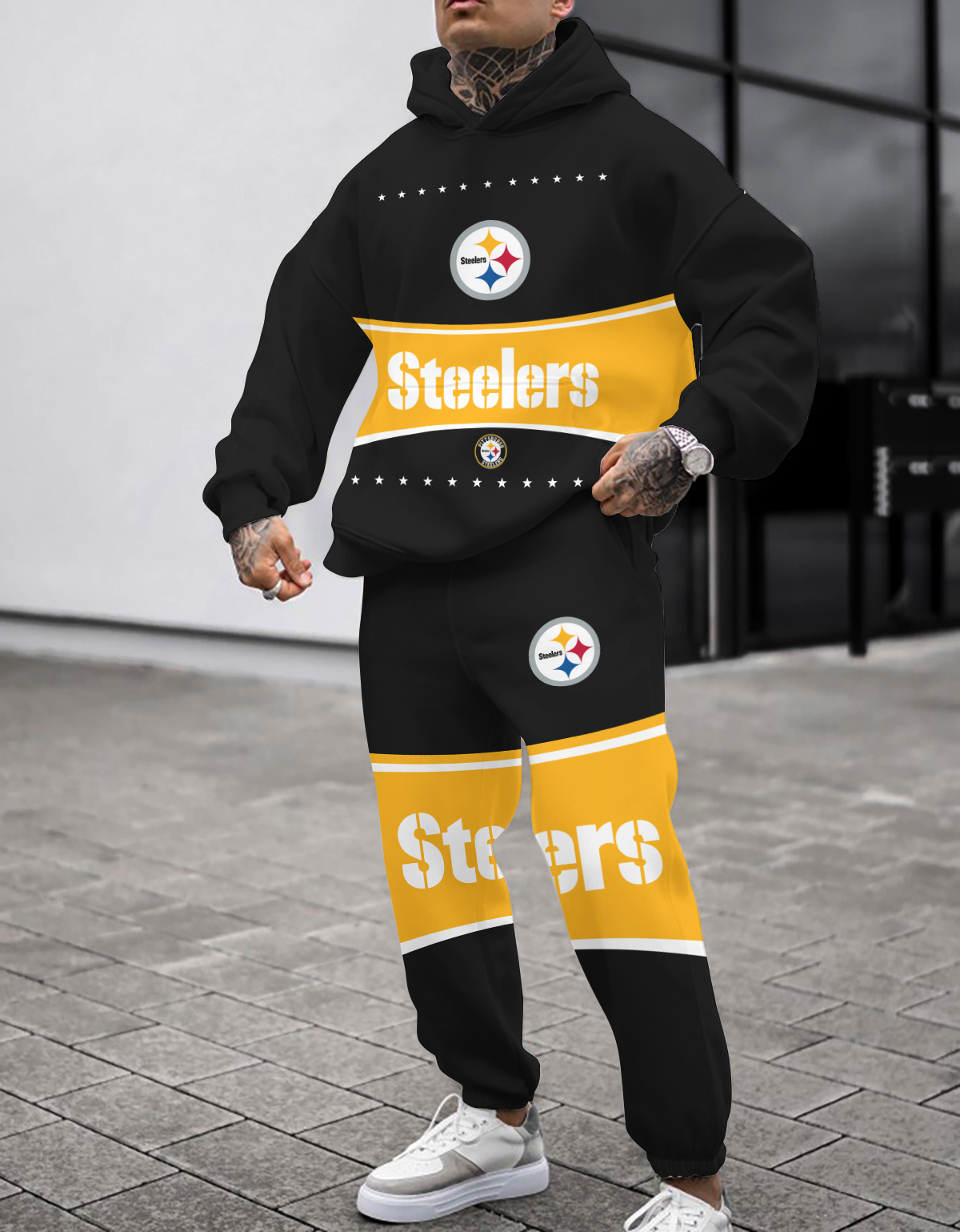 Buildercar - Pittsburgh Steelers NFL Sport Hoodie Tracksuit Style 106