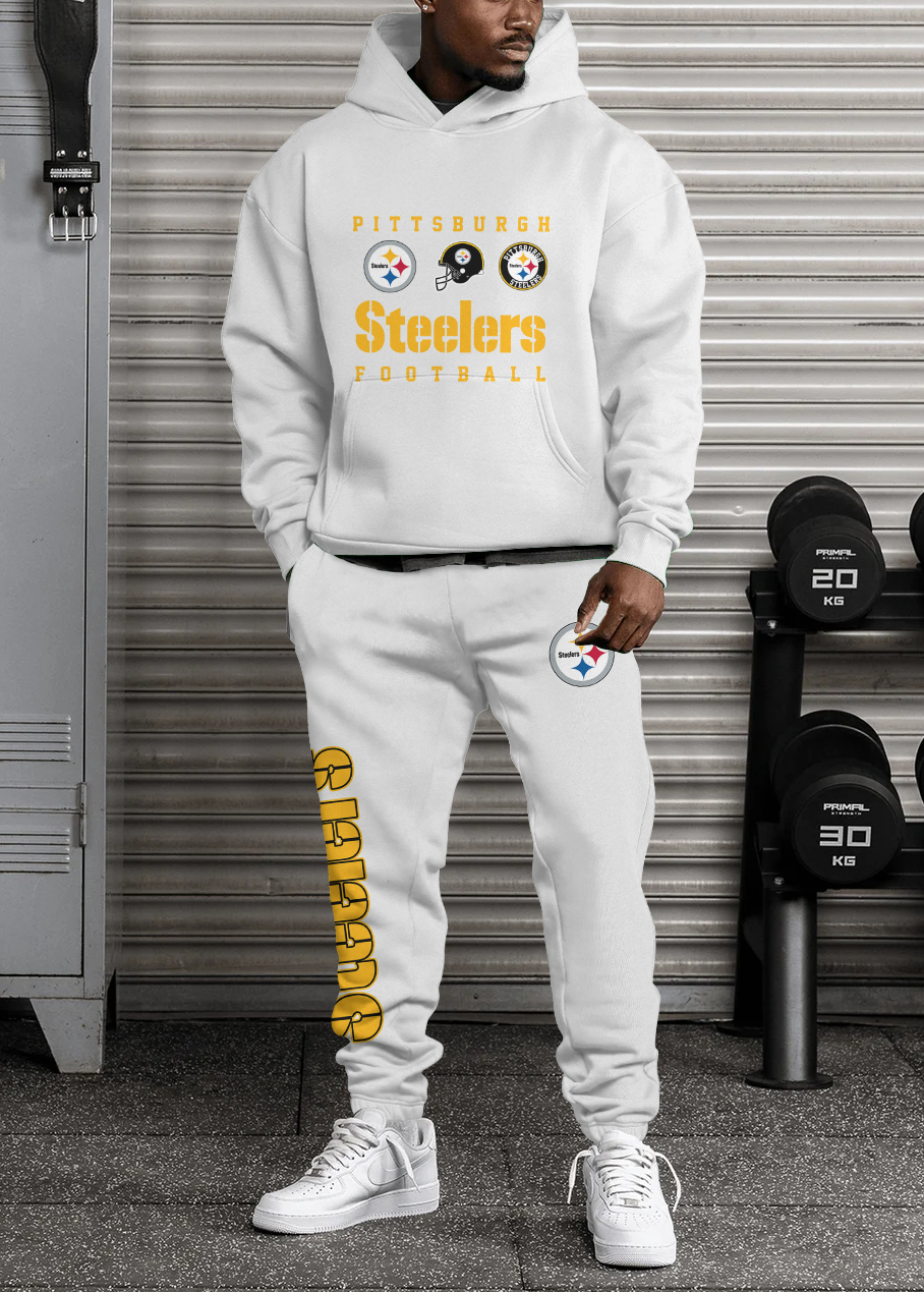 Buildercar - Pittsburgh Steelers NFL Sport Hoodie Tracksuit Style 301