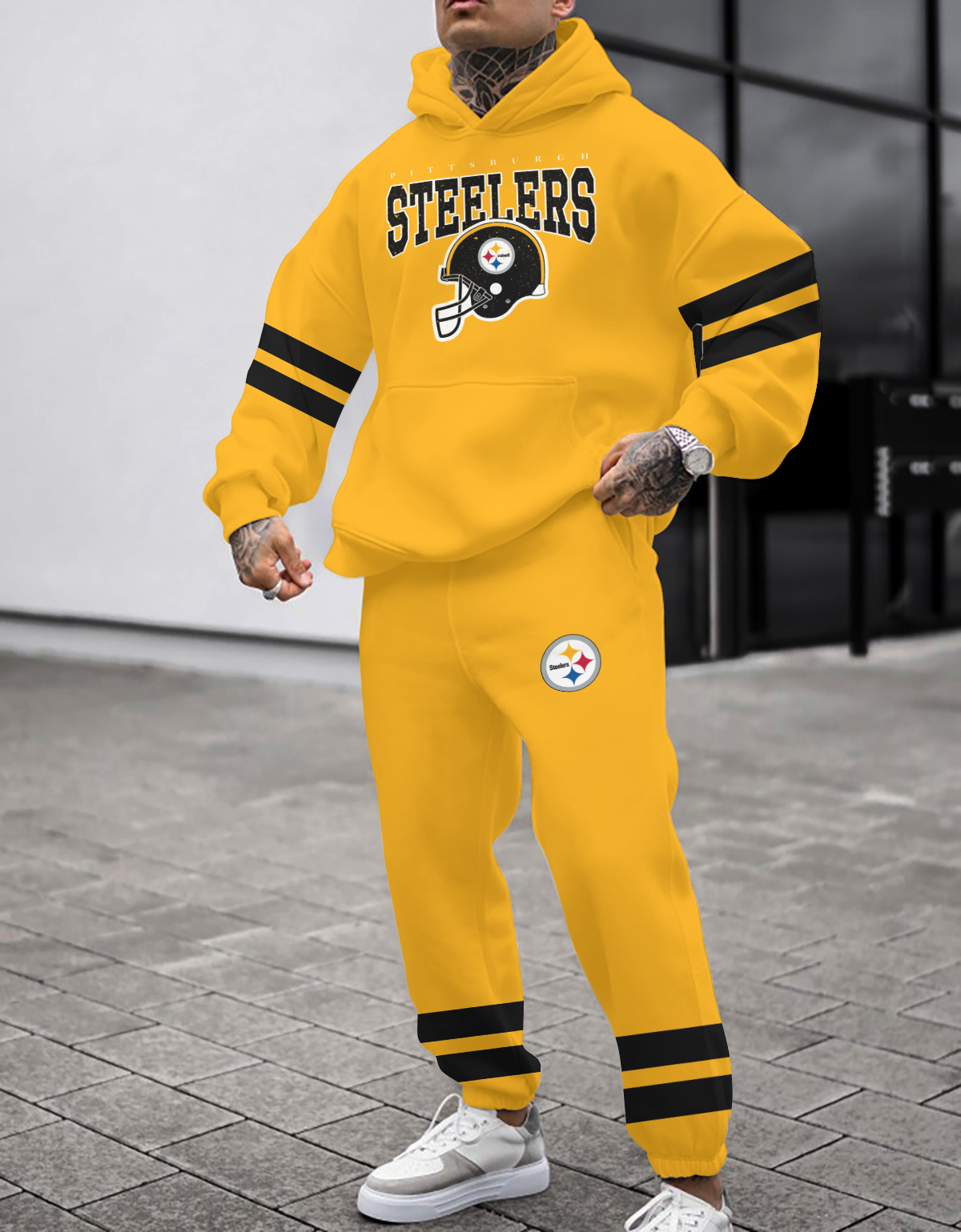 Buildercar - Pittsburgh Steelers NFL Sport Hoodie Tracksuit Style 340