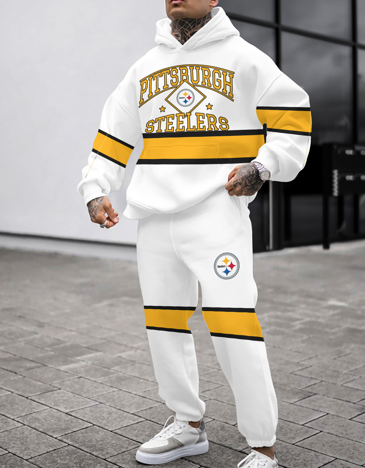 Buildercar - Pittsburgh Steelers NFL Sport Hoodie Tracksuit Style 366