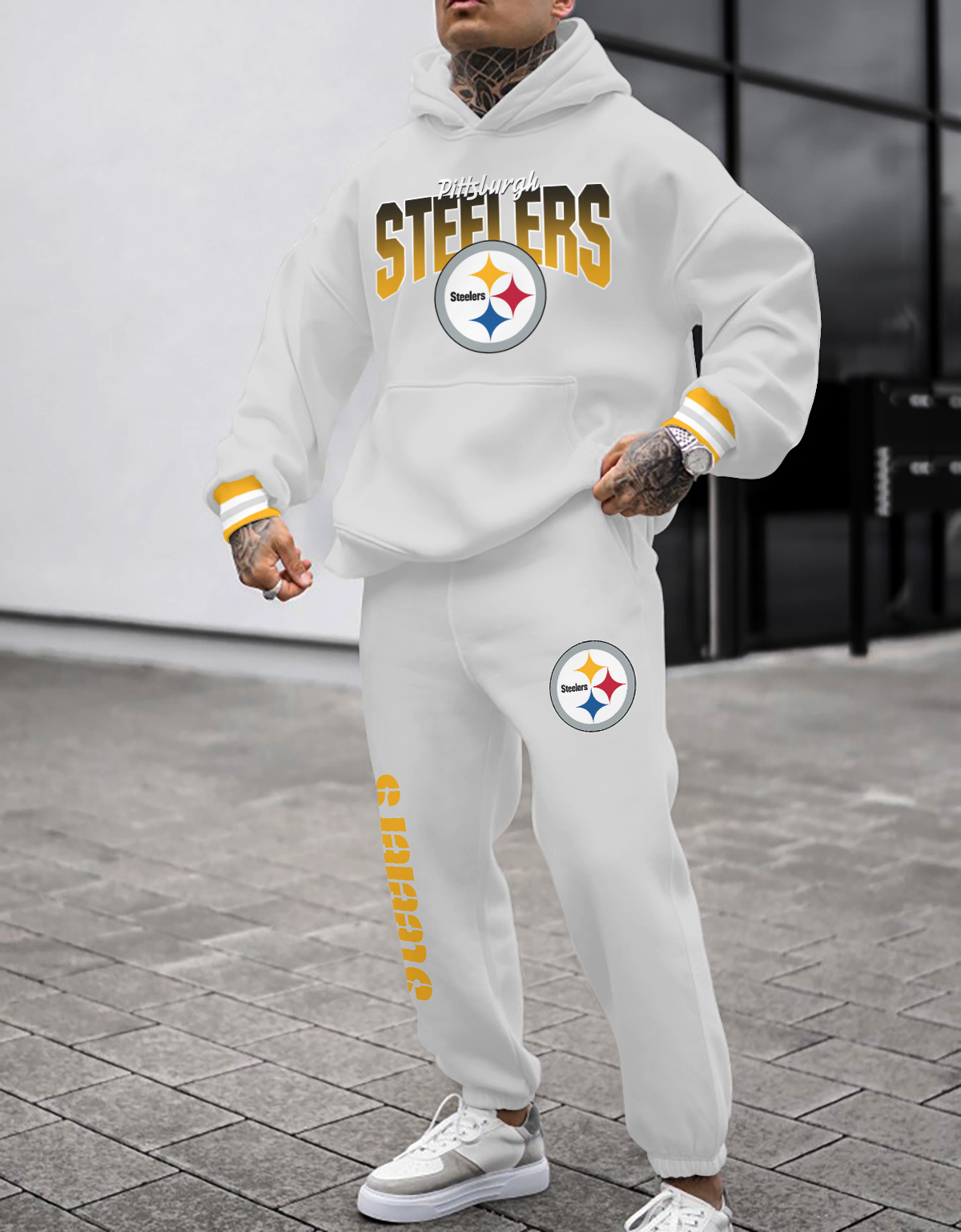 Buildercar - Pittsburgh Steelers NFL Sport Hoodie Tracksuit Style 424