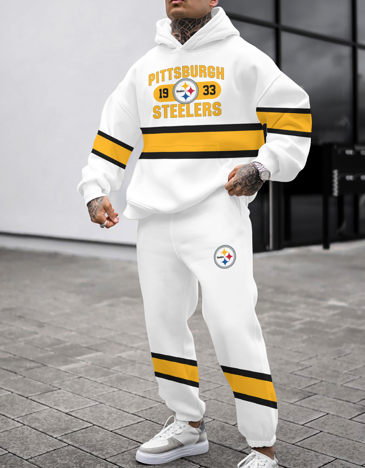 Buildercar - Pittsburgh Steelers NFL Sport Hoodie Tracksuit Style 438