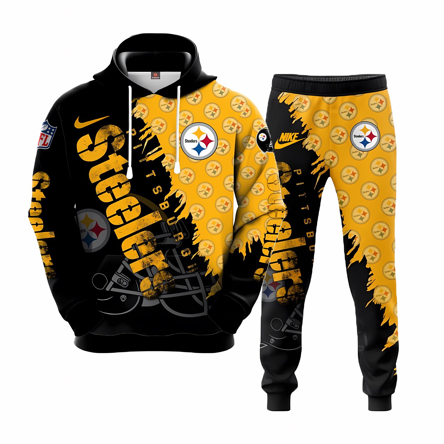 Buildercar - Pittsburgh Steelers NFL Team Sport Hoodie Tracksuit