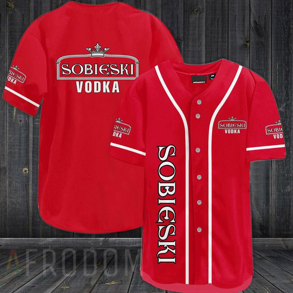 Buildercar - Red Sobieski Vodka Baseball Jersey
