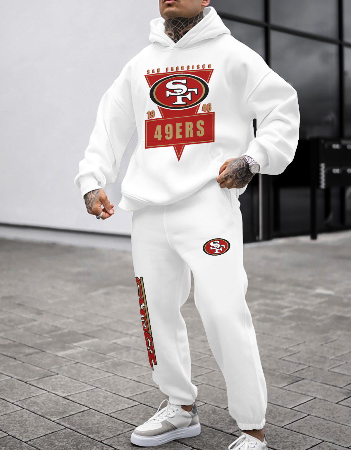 Buildercar - San Francisco 49ers NFL Sport Hoodie Tracksuit Style 7
