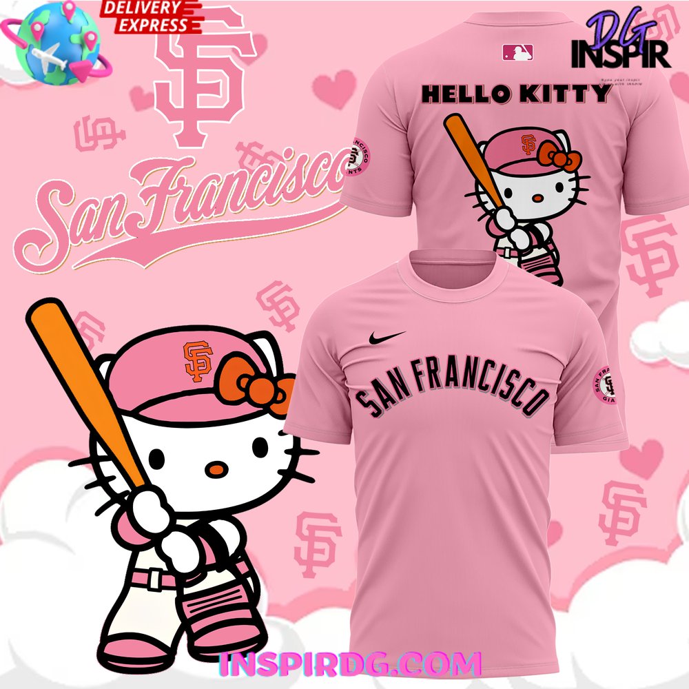 Buildercar - San Francisco Giants x Hello Kitty Night 2025 NHL T-shirt