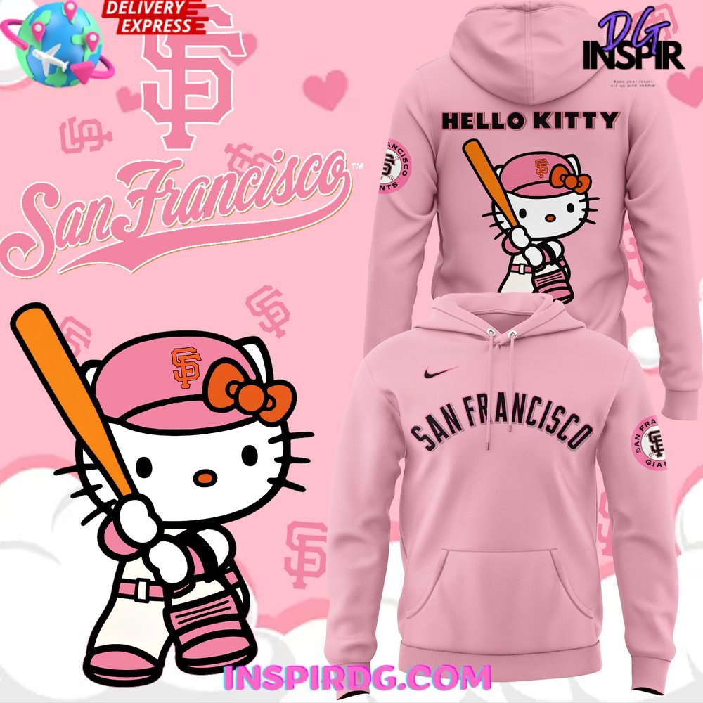 Buildercar - San Francisco Giants x Hello Kitty Night 2025 Sweatshirt Hoodie