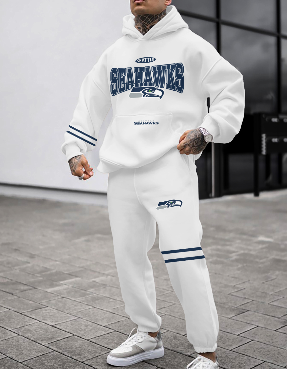 Buildercar - Seattle Seahawks NFL Sport Hoodie Tracksuit Style 466
