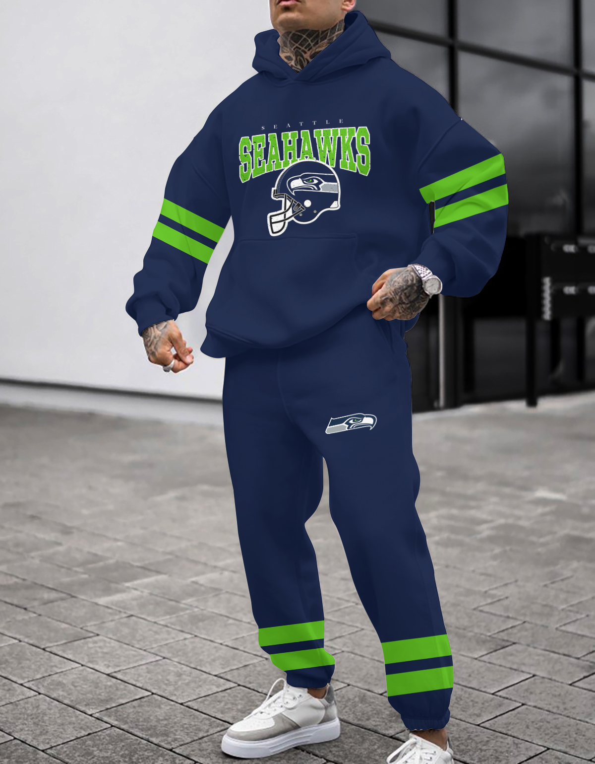 Buildercar - Seattle Seahawks NFL Sport Hoodie Tracksuit Style 53
