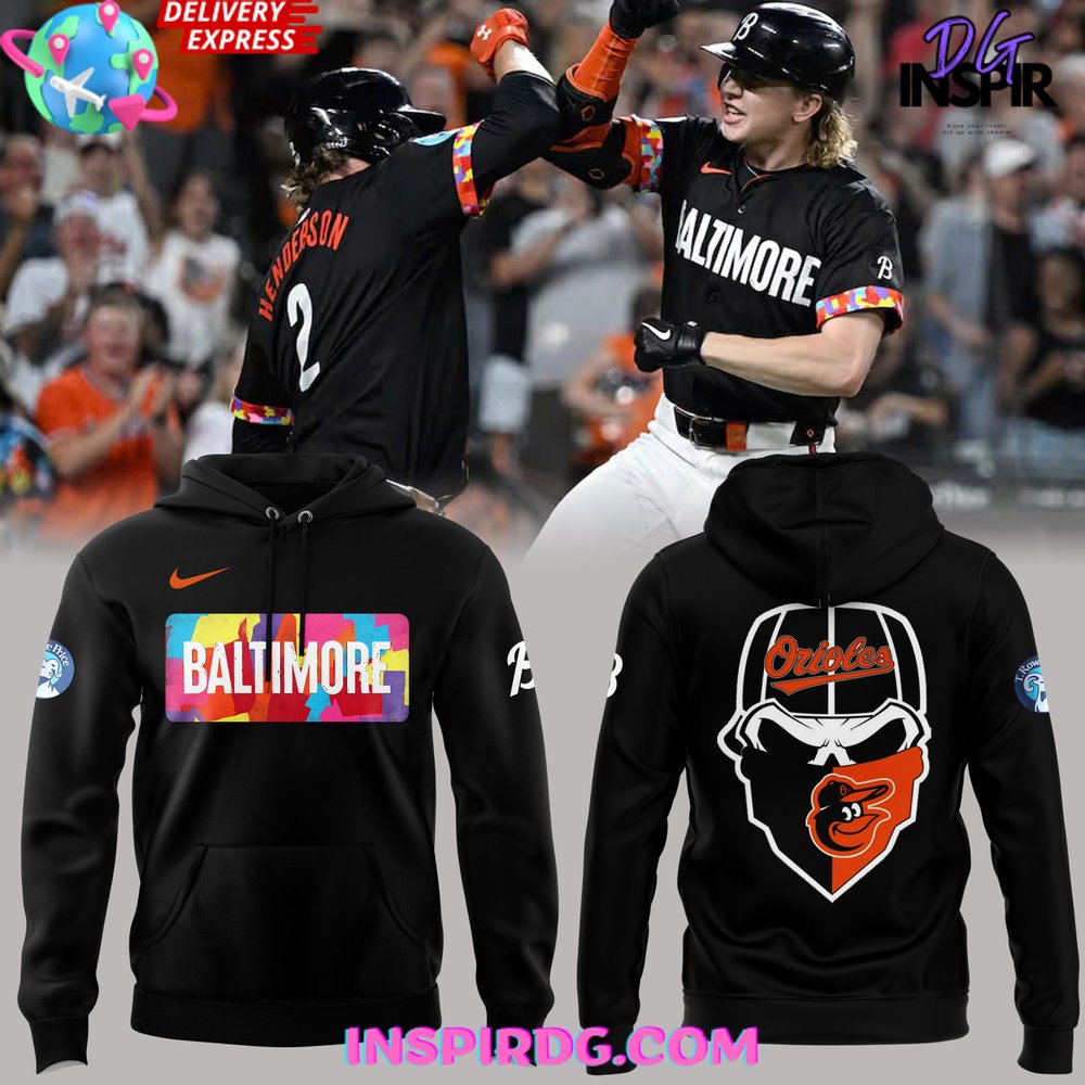 Buildercar - Skull Baltimore Orioles Limited Edition Sweatshirt Hoodie