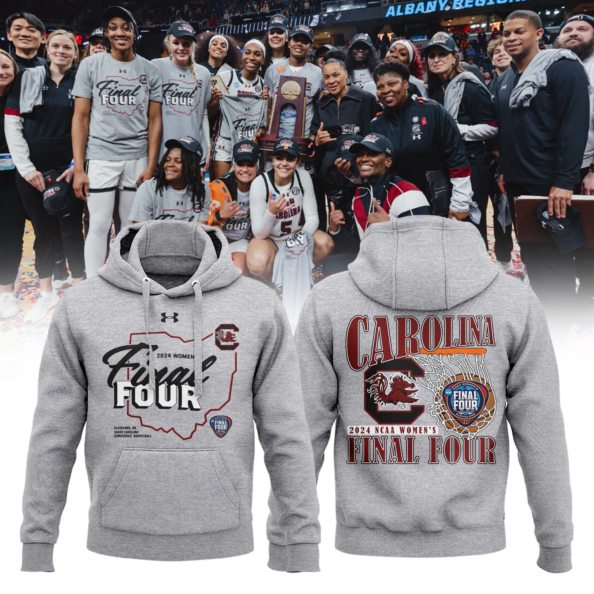 Buildercar - South Carolina Gamecocks Final Four NCAA Hoodie Tracksuit