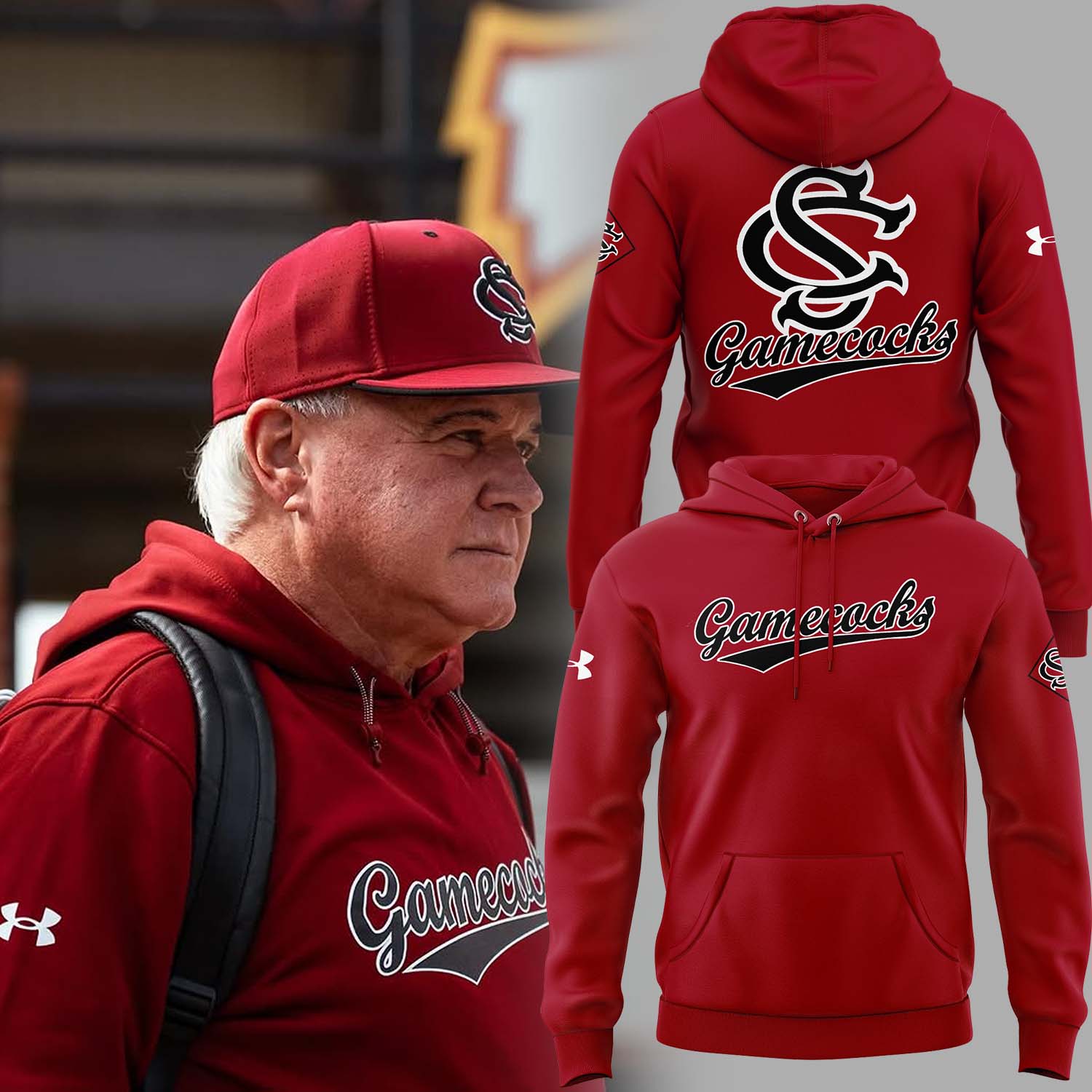 Buildercar - South Carolina Gamecocks SC NCAA Hoodie Tracksuit