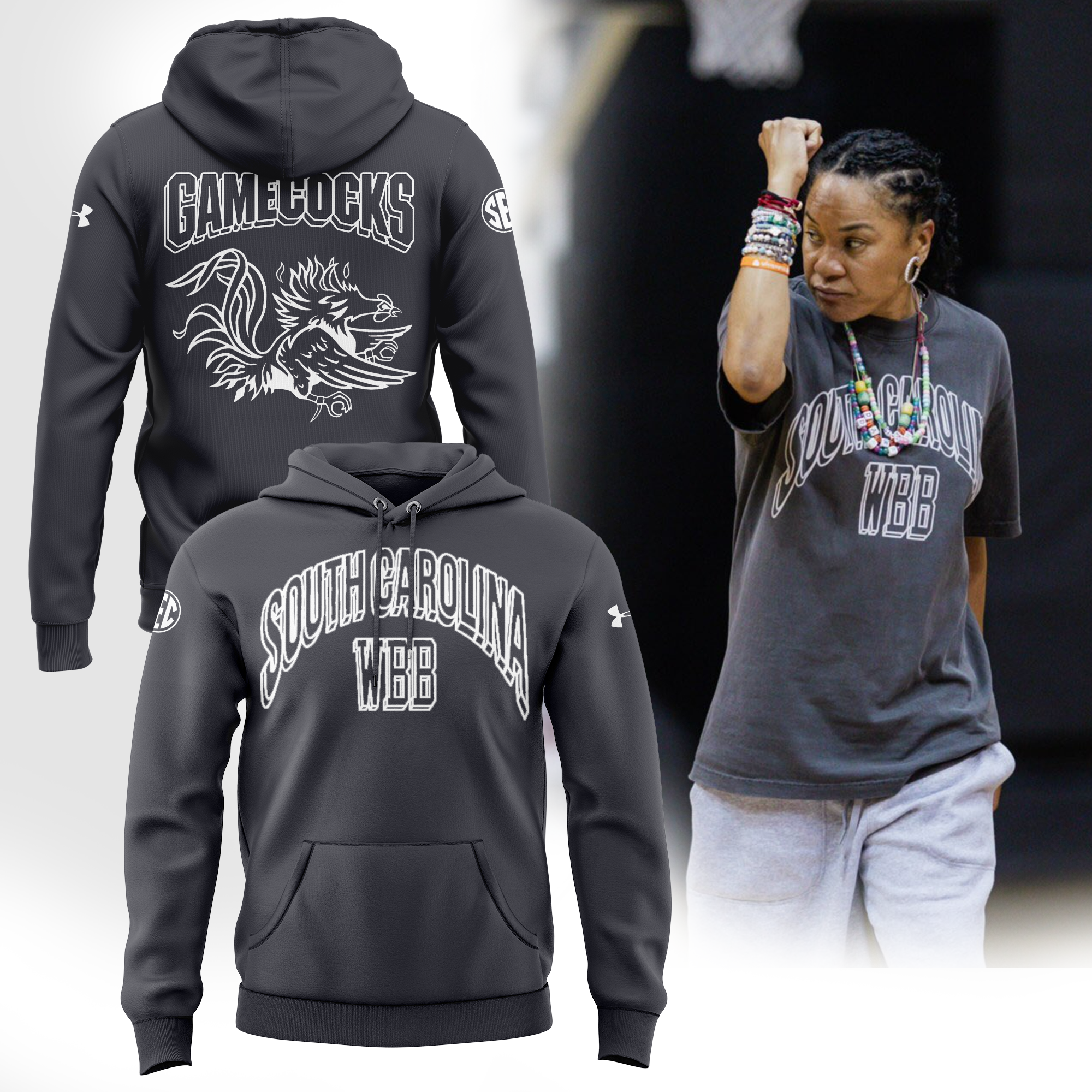 Buildercar - South Carolina Gamecocks WBB NCAA Hoodie Tracksuit
