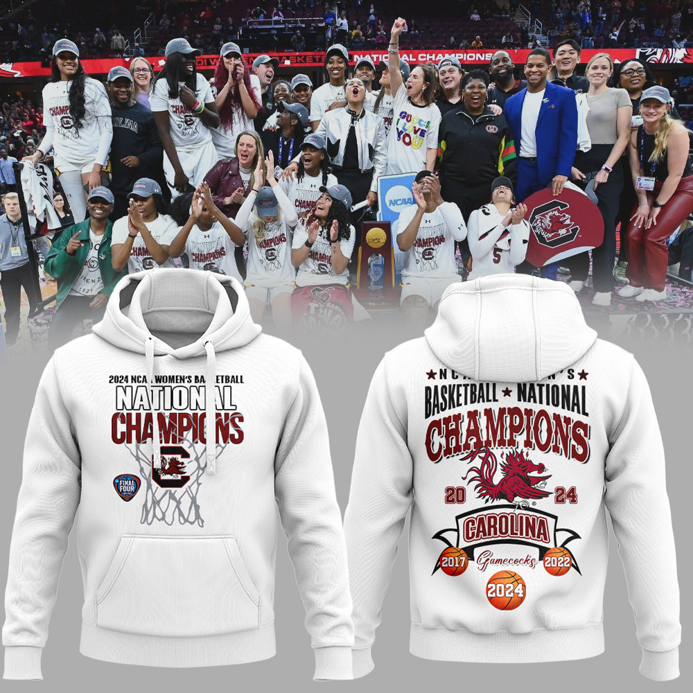 Buildercar - South Carolina Gamecocks Women National Basketball Championship 2024 NCAA Hoodie Tracksuit