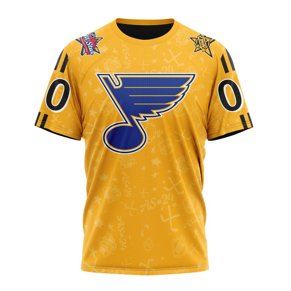 Buildercar - St. Louis Blues Special 2024 All-Star Game Design 01 Personalized Name And Number T-Shirt