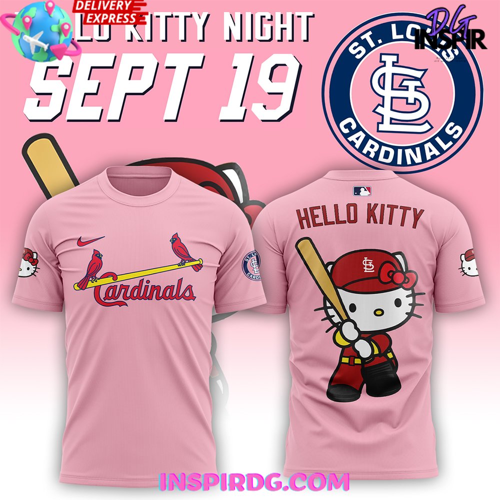 Buildercar - St. Louis Cardinals x Hello Kitty Night 2025 NHL T-shirt
