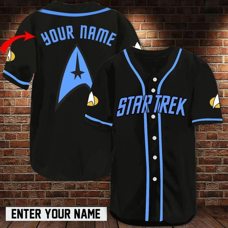 Buildercar - Star Trek Custom Name Baseball Jersey