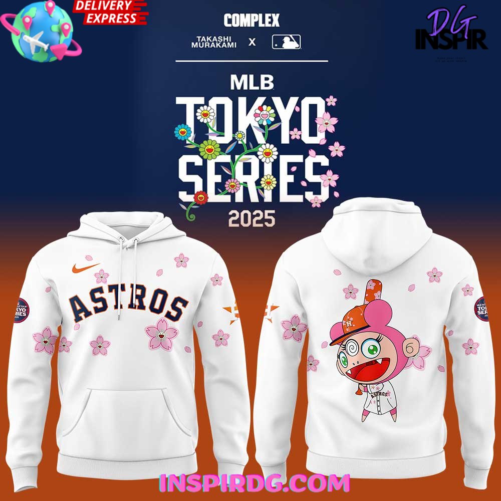 Buildercar - Takashi Murakami MLB World Tour Tokyo Series 2025 Houston Astros Sweatshirt Hoodie