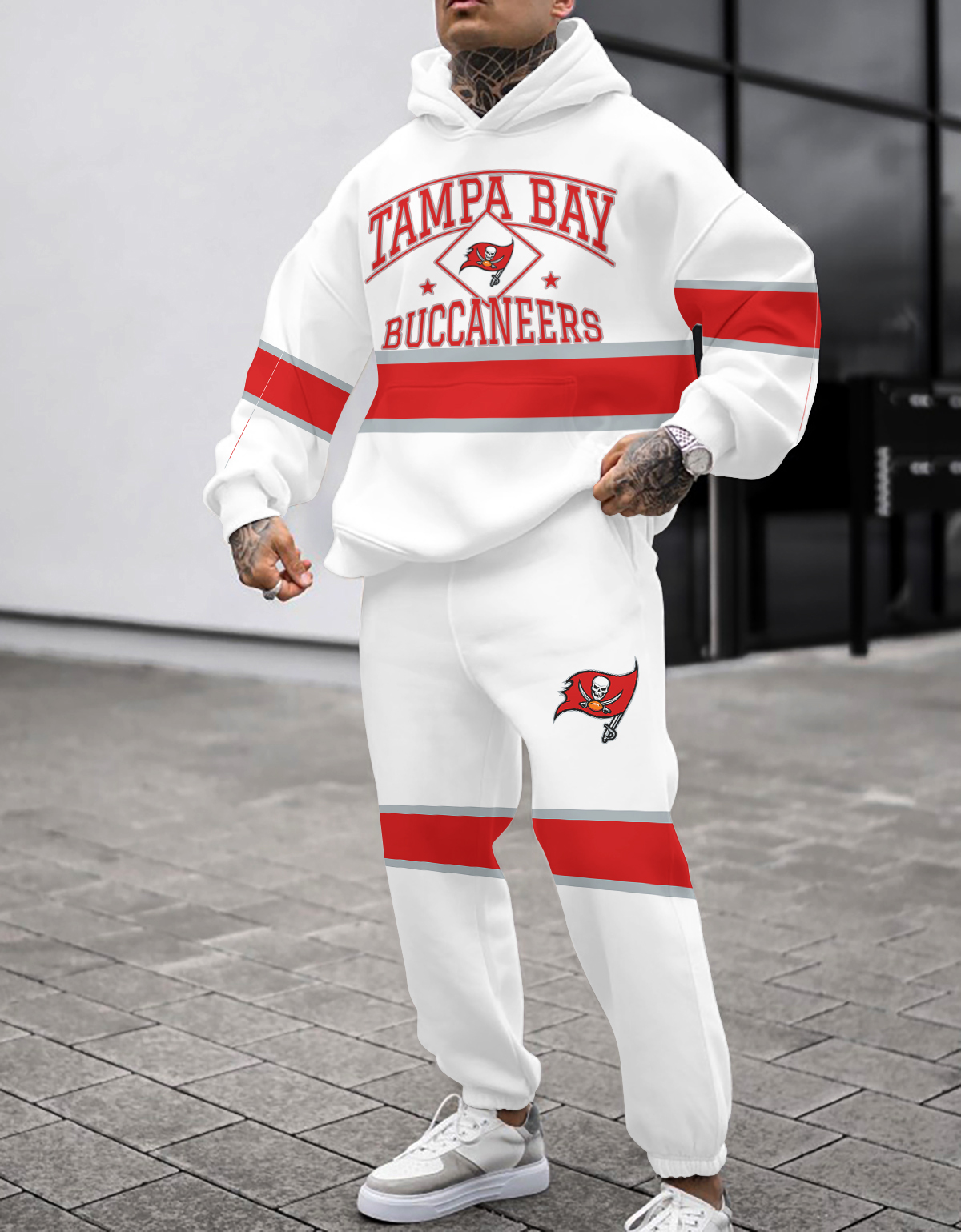 Buildercar - Tampa Bay Buccaneers NFL Sport Hoodie Tracksuit Style 315