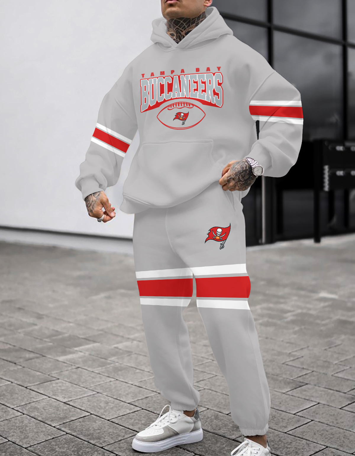 Buildercar - Tampa Bay Buccaneers NFL Sport Hoodie Tracksuit Style 324