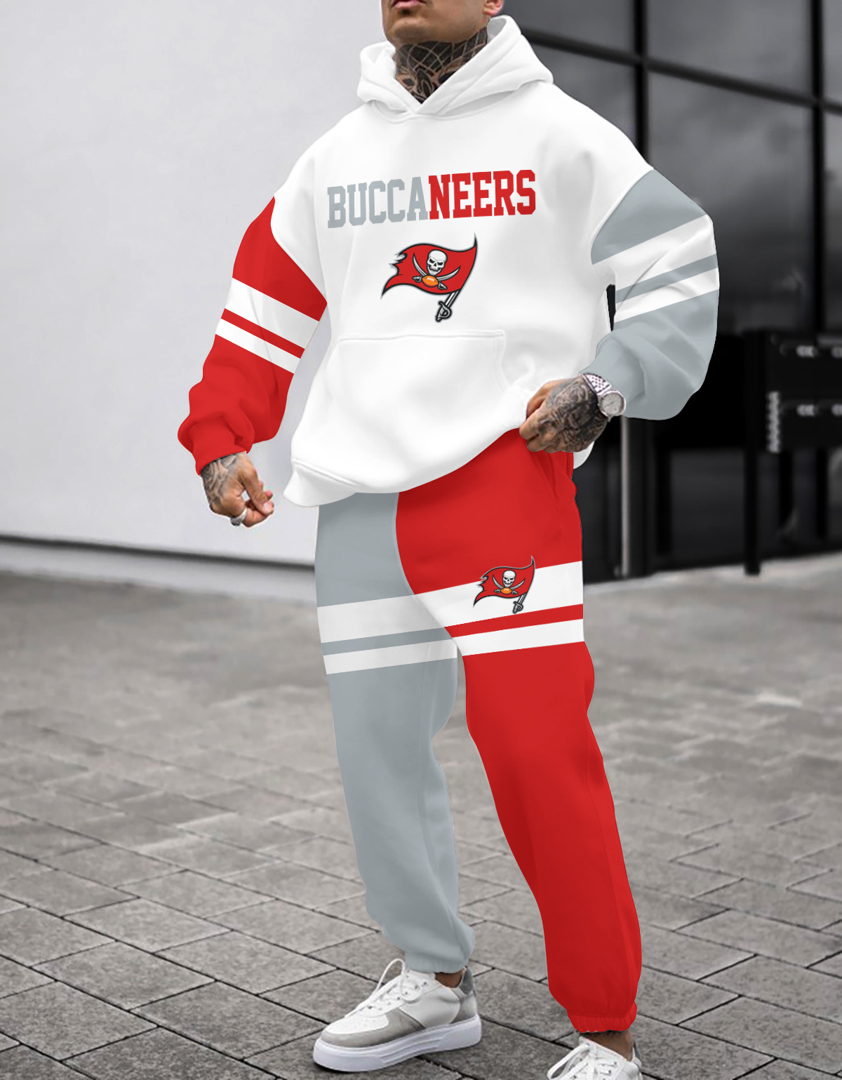 Buildercar - Tampa Bay Buccaneers NFL Sport Hoodie Tracksuit Style 367