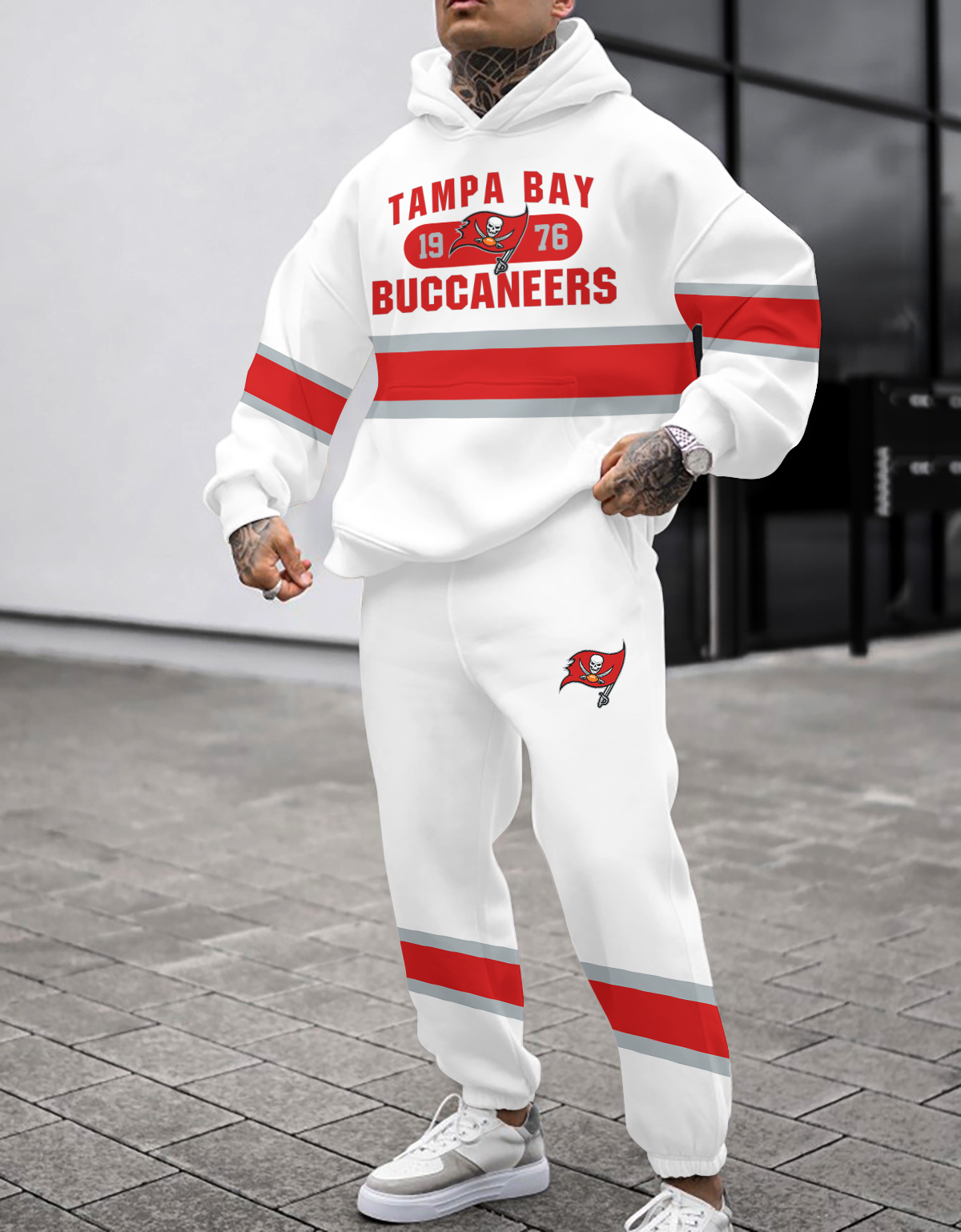 Buildercar - Tampa Bay Buccaneers NFL Sport Hoodie Tracksuit Style 393