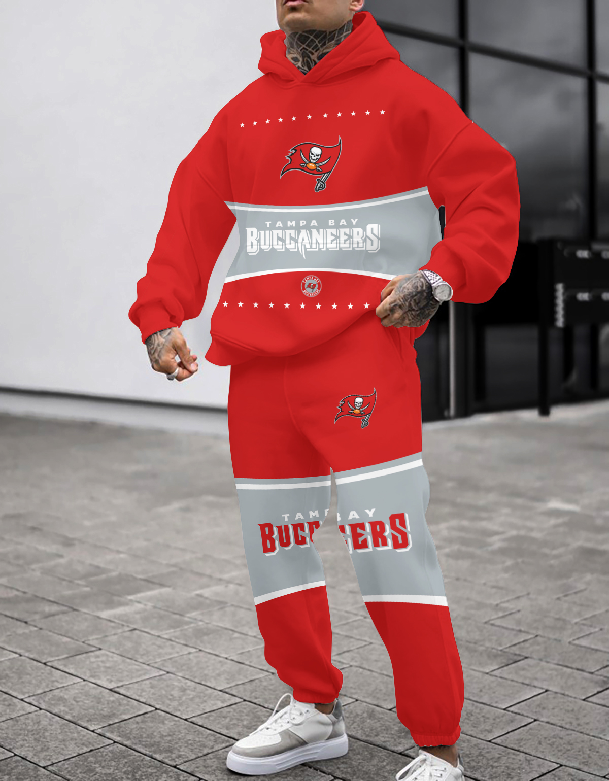 Buildercar - Tampa Bay Buccaneers NFL Sport Hoodie Tracksuit Style 421