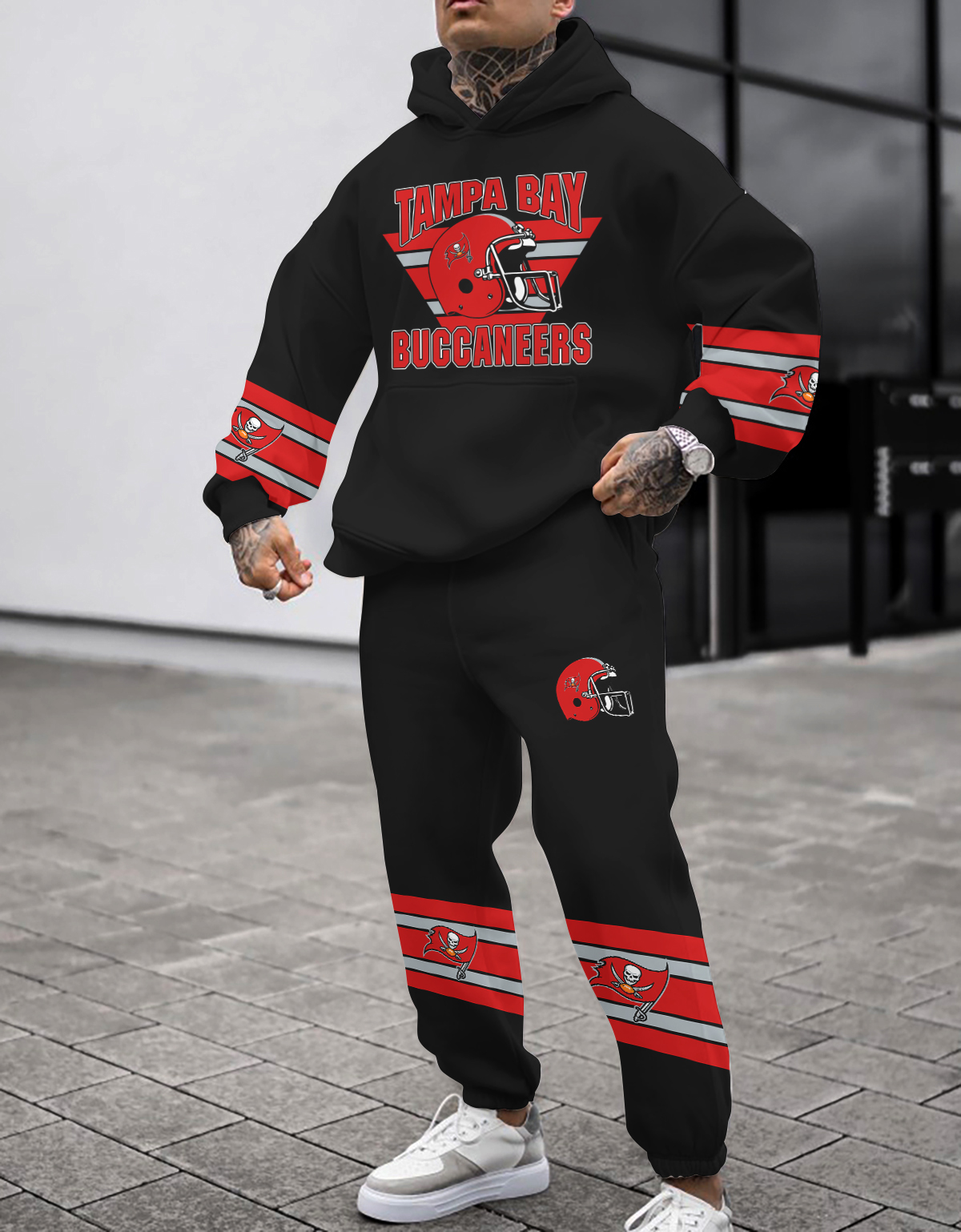 Buildercar - Tampa Bay Buccaneers NFL Sport Hoodie Tracksuit Style 449