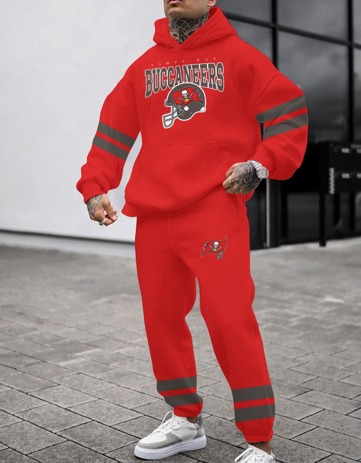 Buildercar - Tampa Bay Buccaneers NFL Sport Hoodie Tracksuit Style 45
