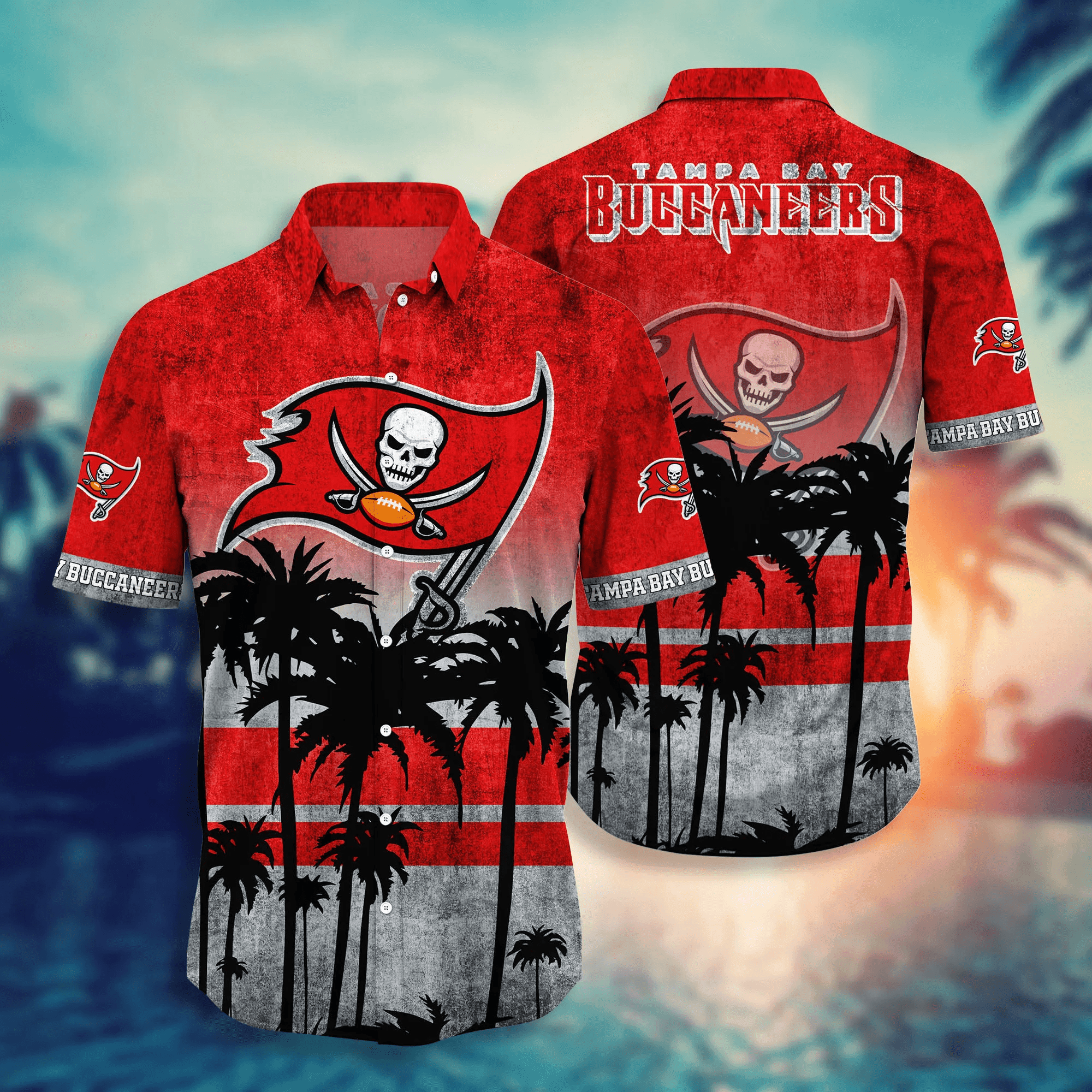 Buildercar - Tampa Bay Buccaneers Seaside NFL Football Team Hawaiian Shirt