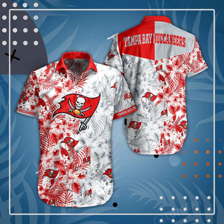 Buildercar - Tampa Bay Buccaneers Tropical Buccaneer Hawaiian Shirt