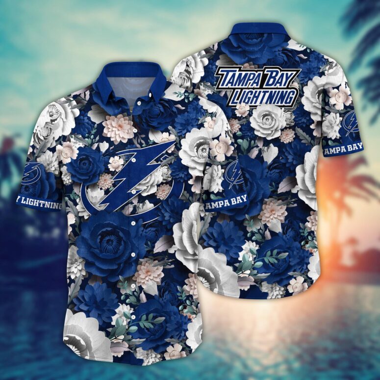 Buildercar - Tampa Bay Lightning Sunset Surge Hawaiian Shirt