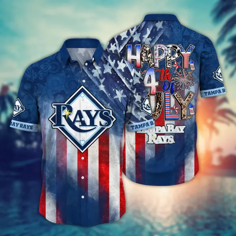Buildercar - Tampa Bay Rays 4th of July Celebration Hawaiian Shirt