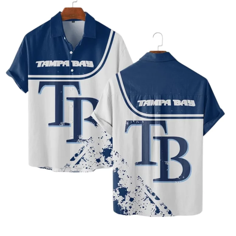 Buildercar - Tampa Bay Rays Bold Logo Hawaiian Shirt