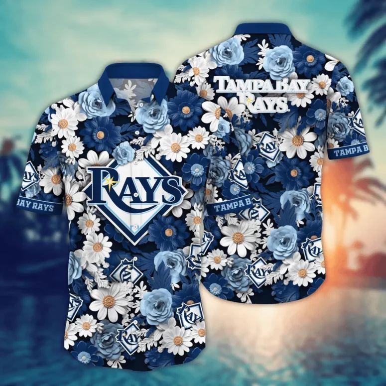Buildercar - Tampa Bay Rays Floral Paradise Hawaiian Shirt