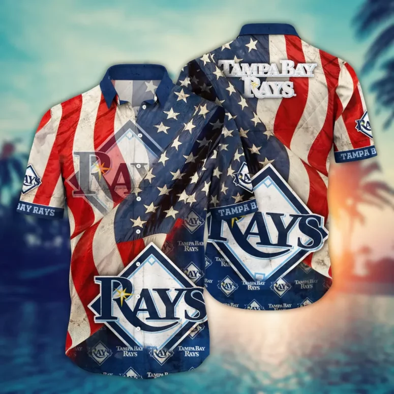 Buildercar - Tampa Bay Rays Midnight Garden Hawaiian Shirt