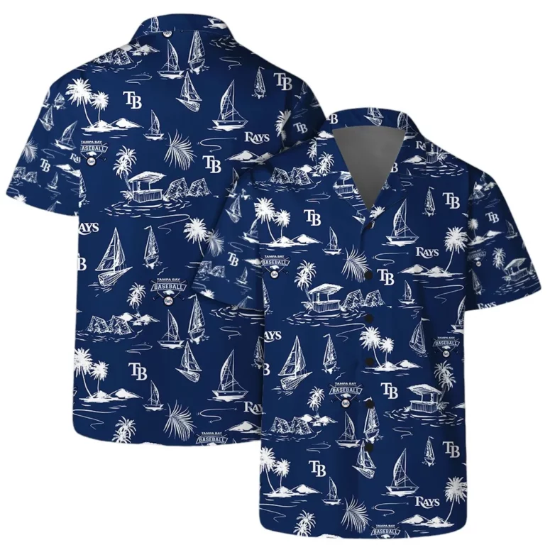 Buildercar - Tampa Bay Rays Nautical Escape Hawaiian Shirt