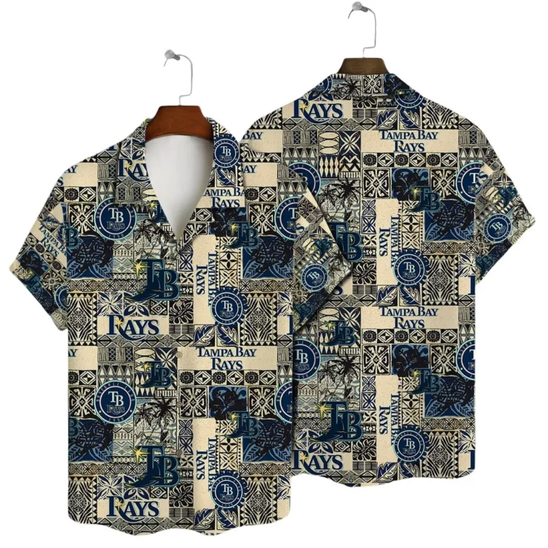 Buildercar - Tampa Bay Rays Patchwork Heritage Hawaiian Shirt