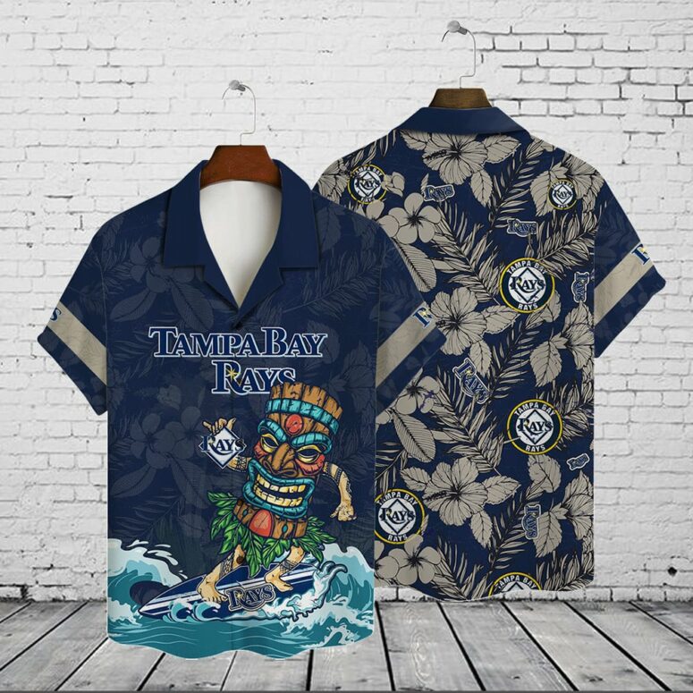 Buildercar - Tampa Bay Rays Tiki Vibes Hawaiian Shirt