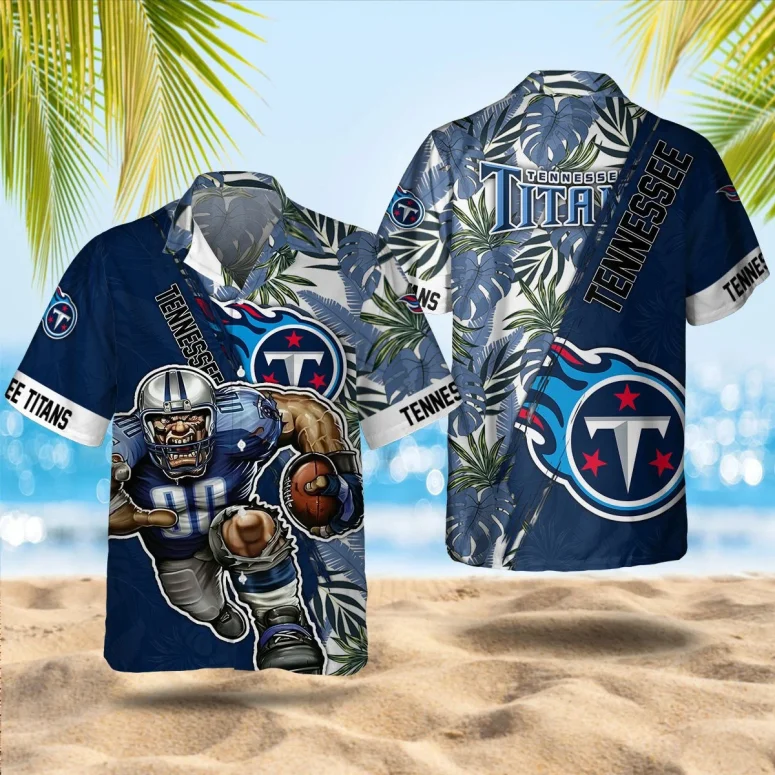 Buildercar - Tennessee Titans Beach Blitz Hawaiian Shirt