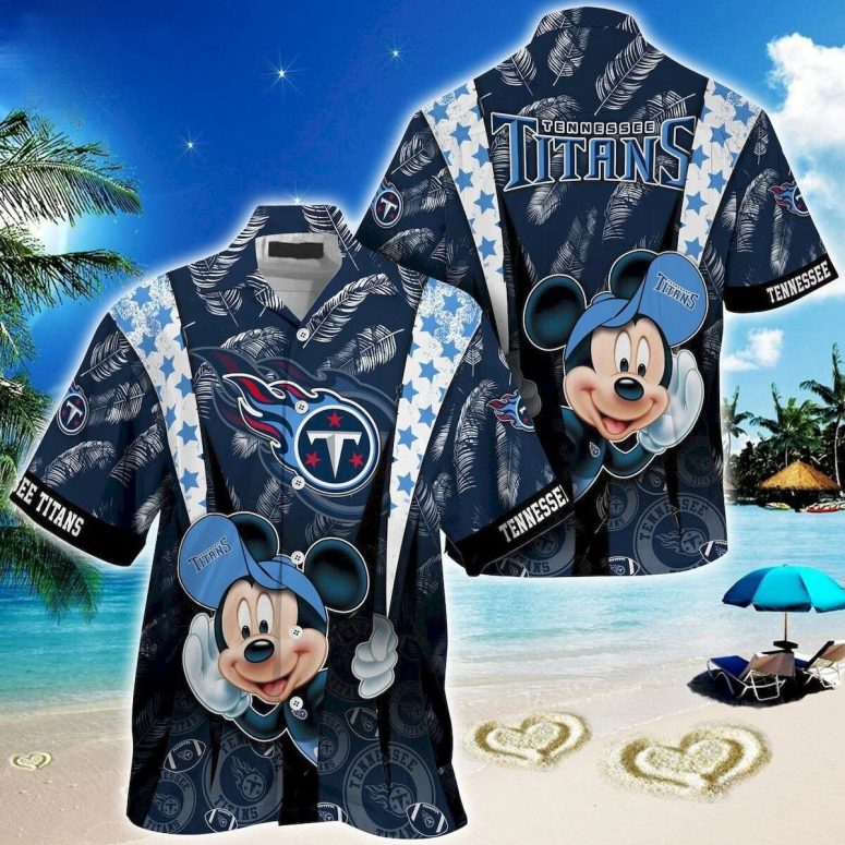 Buildercar - Tennessee Titans Beachside Mickey Hawaiian Shirt